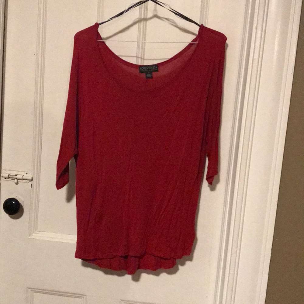 Red blouse